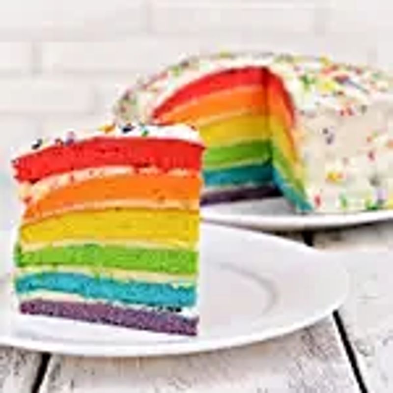 Rainbow Cream Cake
